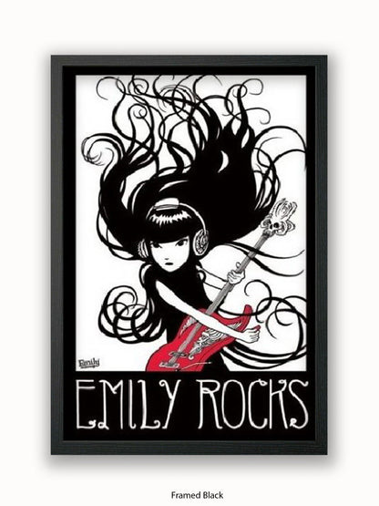 Emily The Strange  Emily Rocks Poster