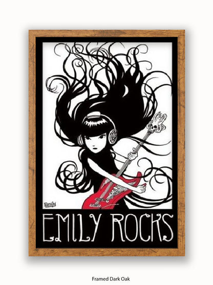 Emily The Strange  Emily Rocks Poster