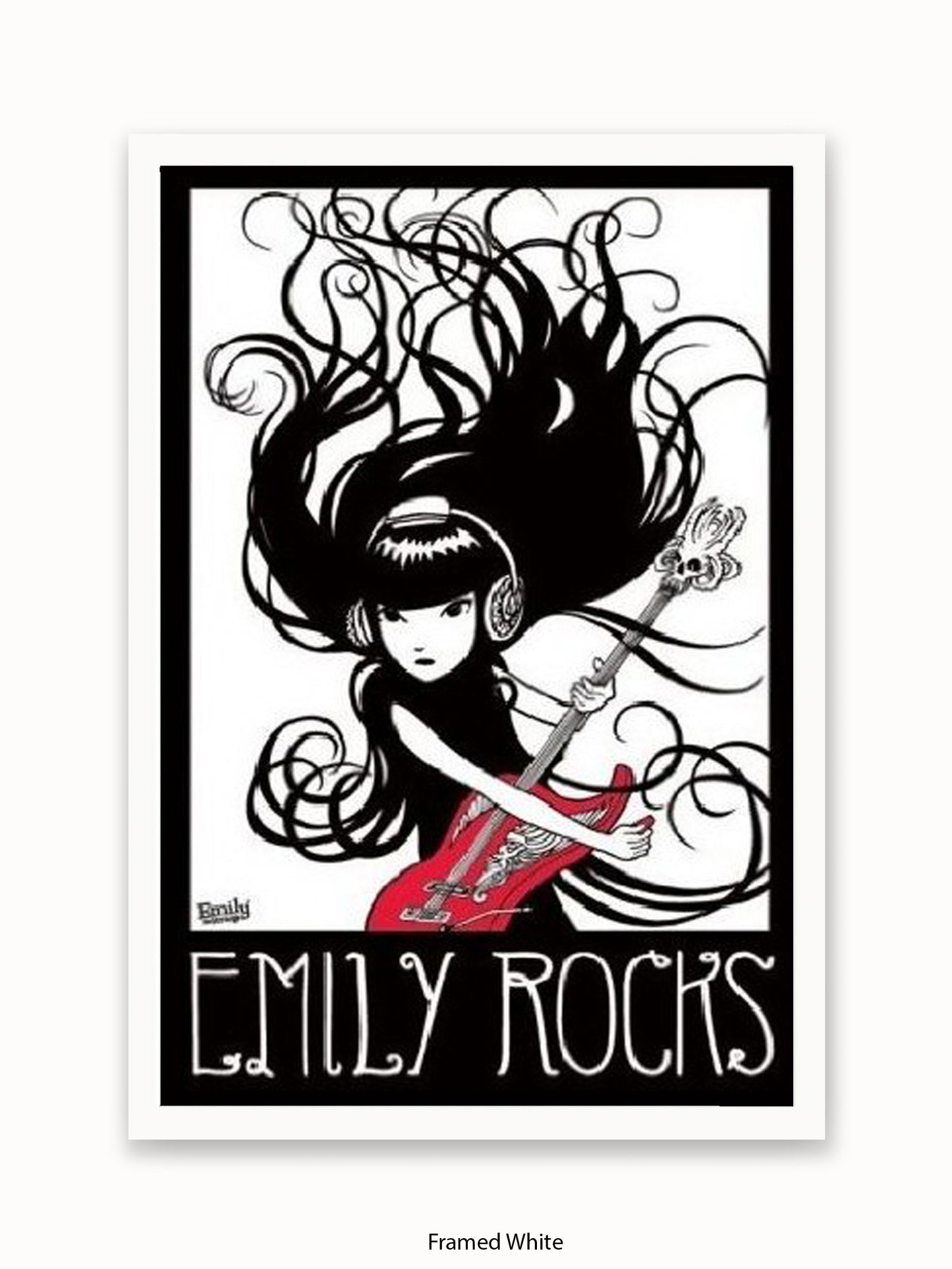 Emily The Strange  Emily Rocks Poster