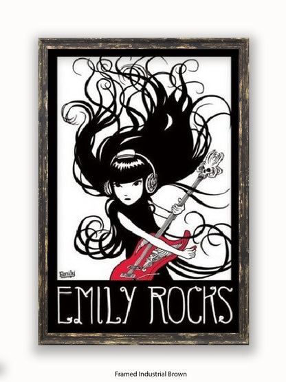 Emily The Strange  Emily Rocks Poster