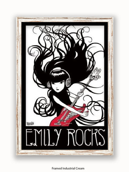 Emily The Strange  Emily Rocks Poster