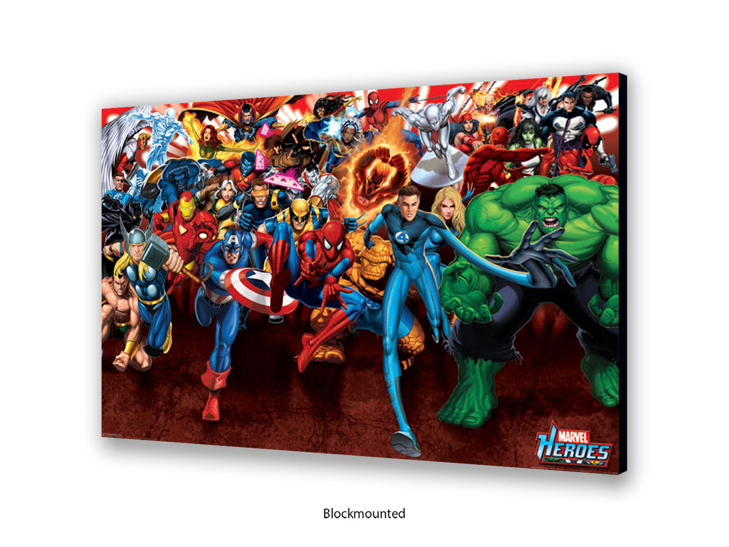 Marvel Superheroes Poster | Avengers & Spider-Man Wall Art | Comic Book Heroes Action Print