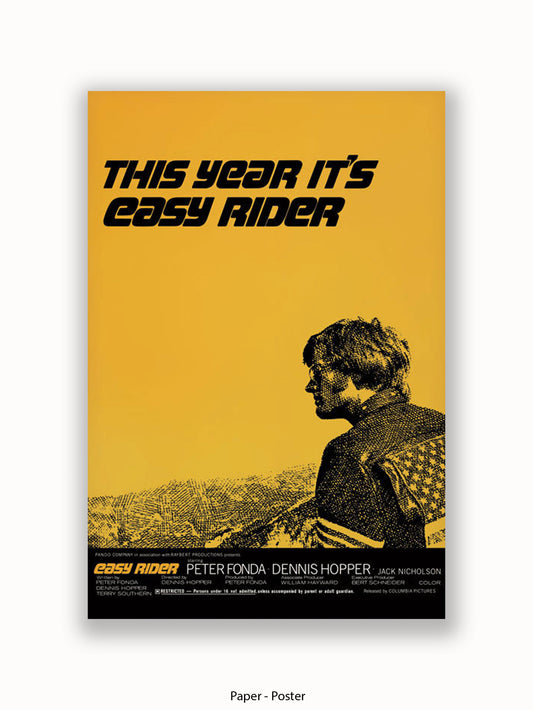 Easy Rider  Yellow Poster