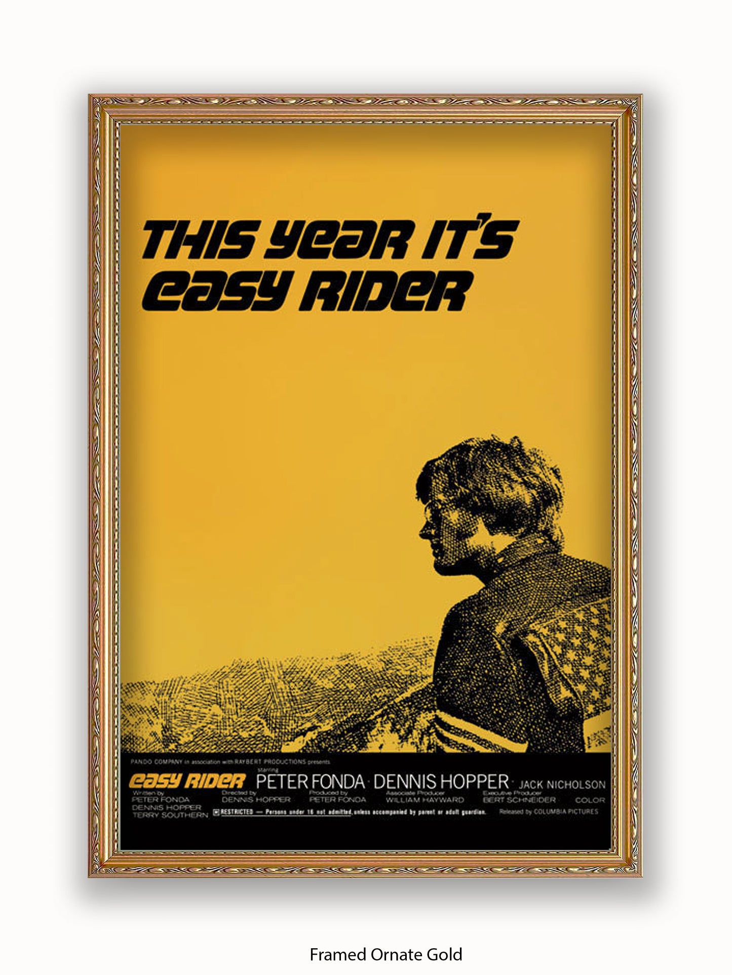 Easy Rider  Yellow Poster