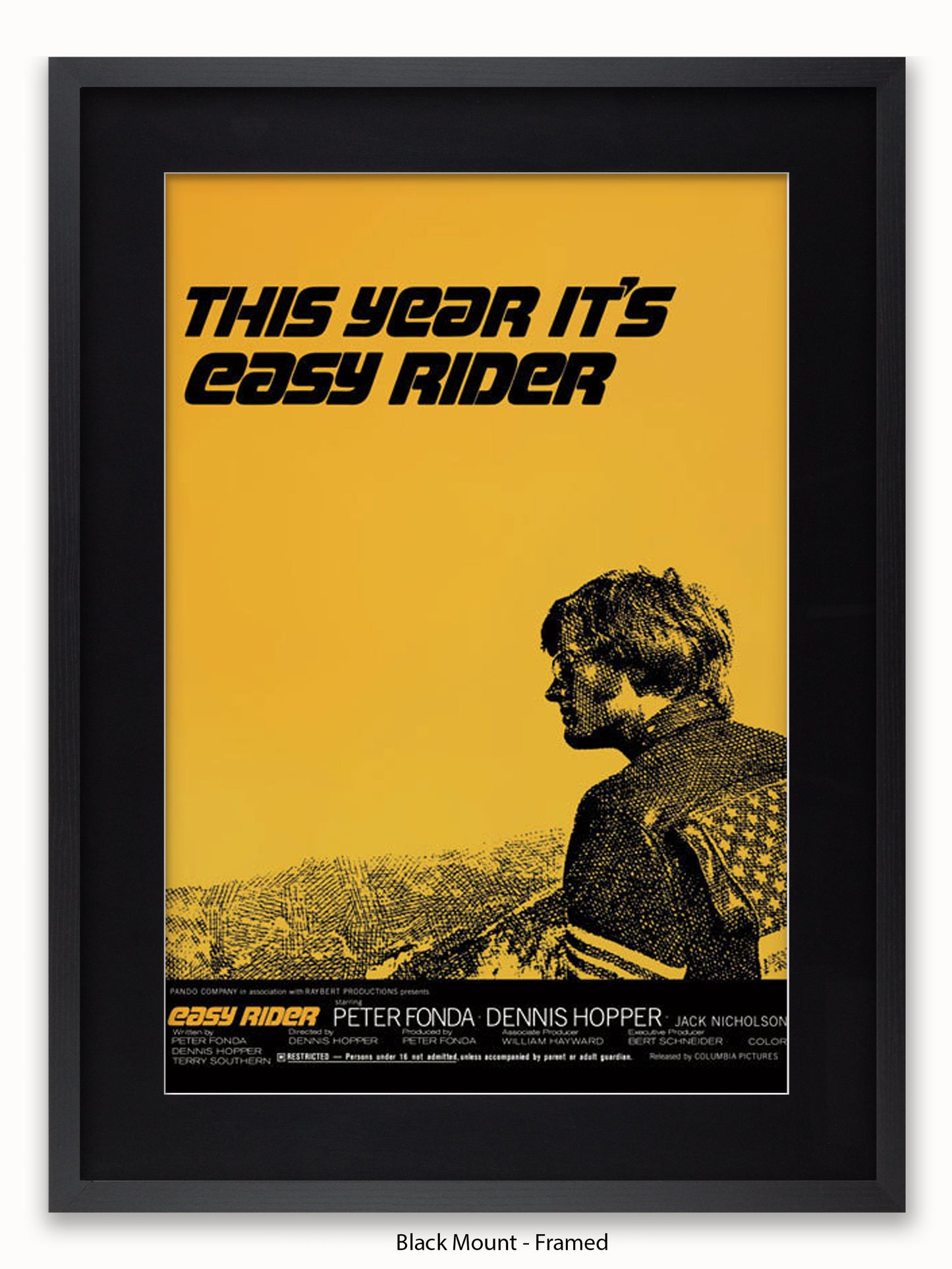 Easy Rider  Yellow Poster