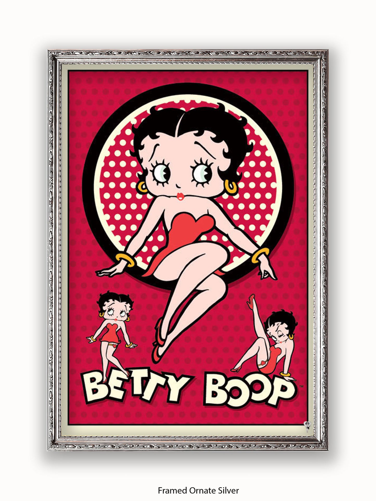 Betty Boop  3 Pics  Red Poster
