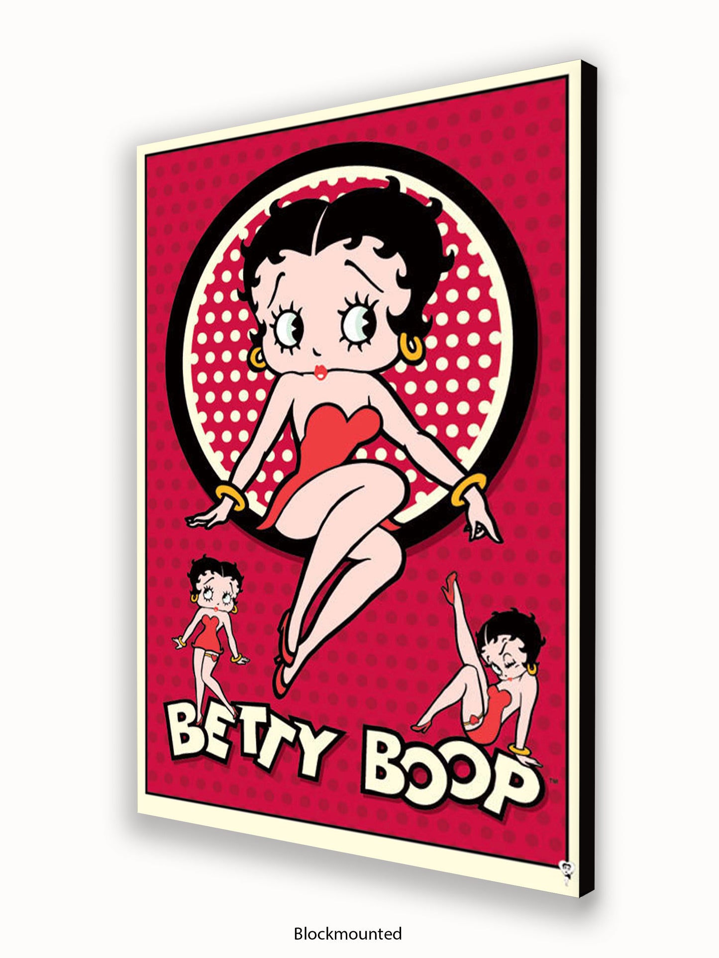 Betty Boop  3 Pics  Red Poster