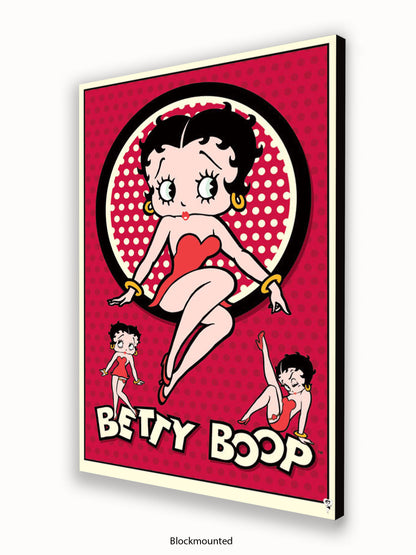 Betty Boop  3 Pics  Red Poster
