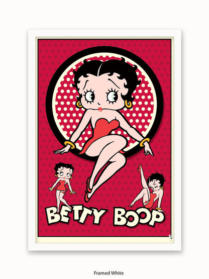 Betty Boop  3 Pics  Red Poster