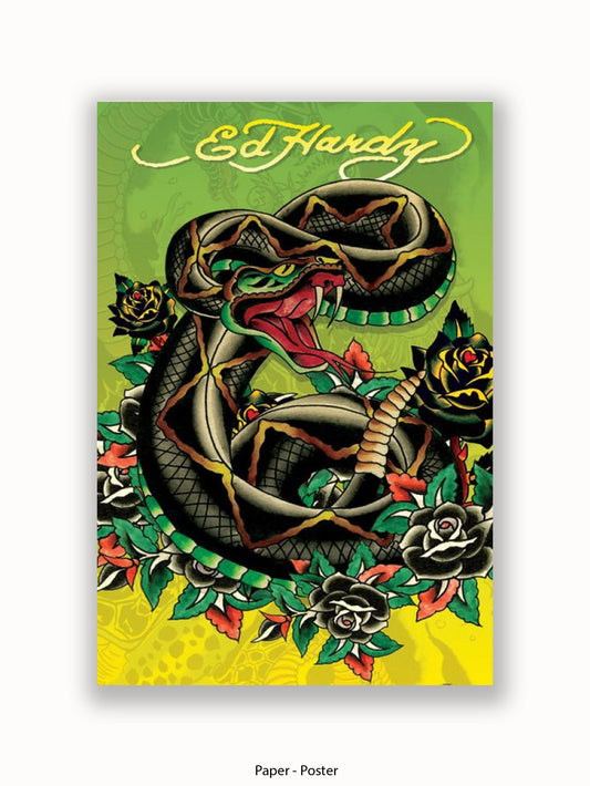 Ed Hardy  Snake Poster