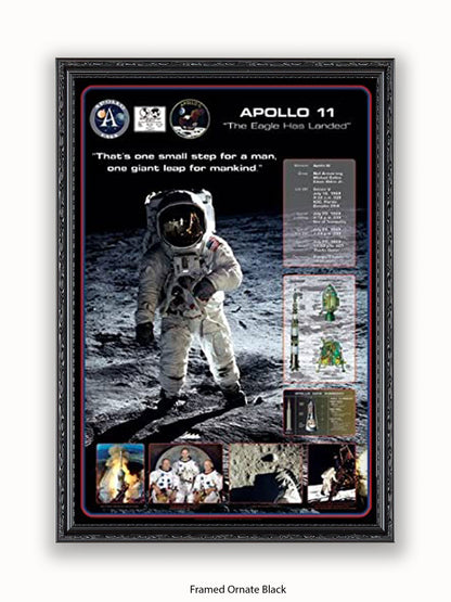 Moon Landing  Apollo 11  The Eagle Has Landed Poster