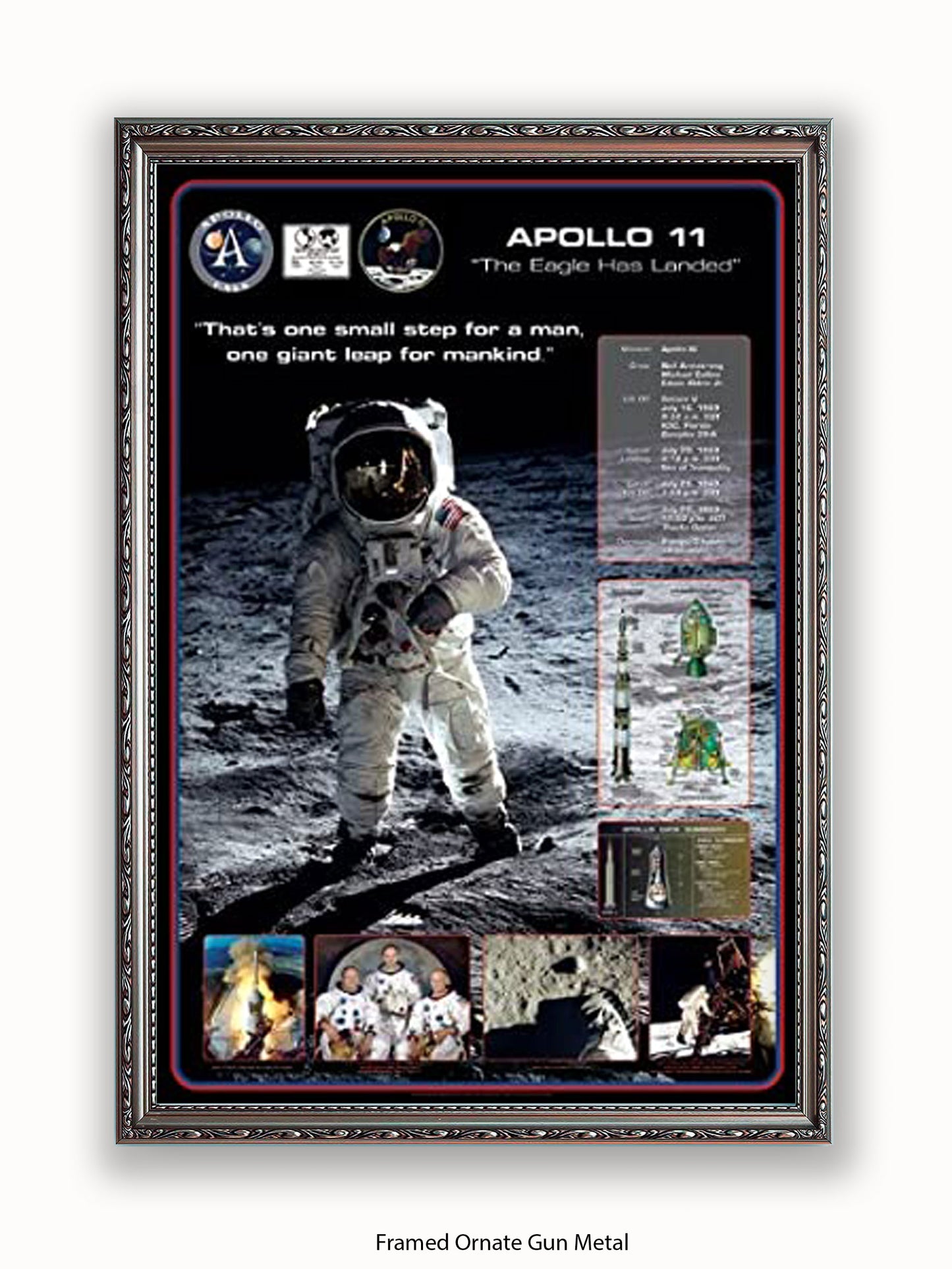 Moon Landing  Apollo 11  The Eagle Has Landed Poster