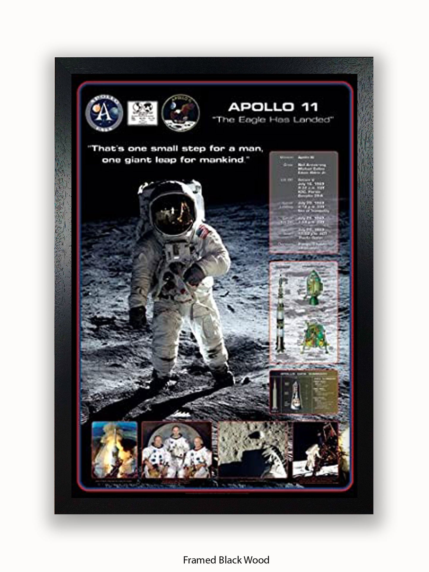 Moon Landing  Apollo 11  The Eagle Has Landed Poster
