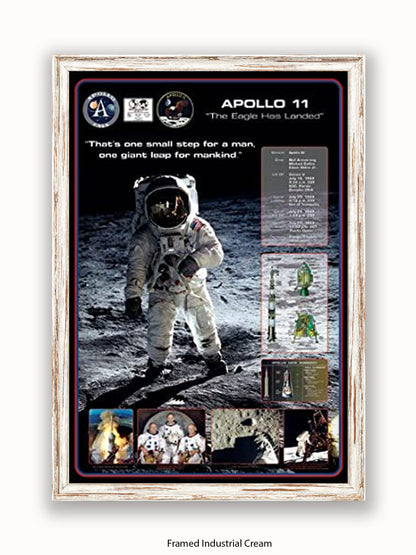 Moon Landing  Apollo 11  The Eagle Has Landed Poster