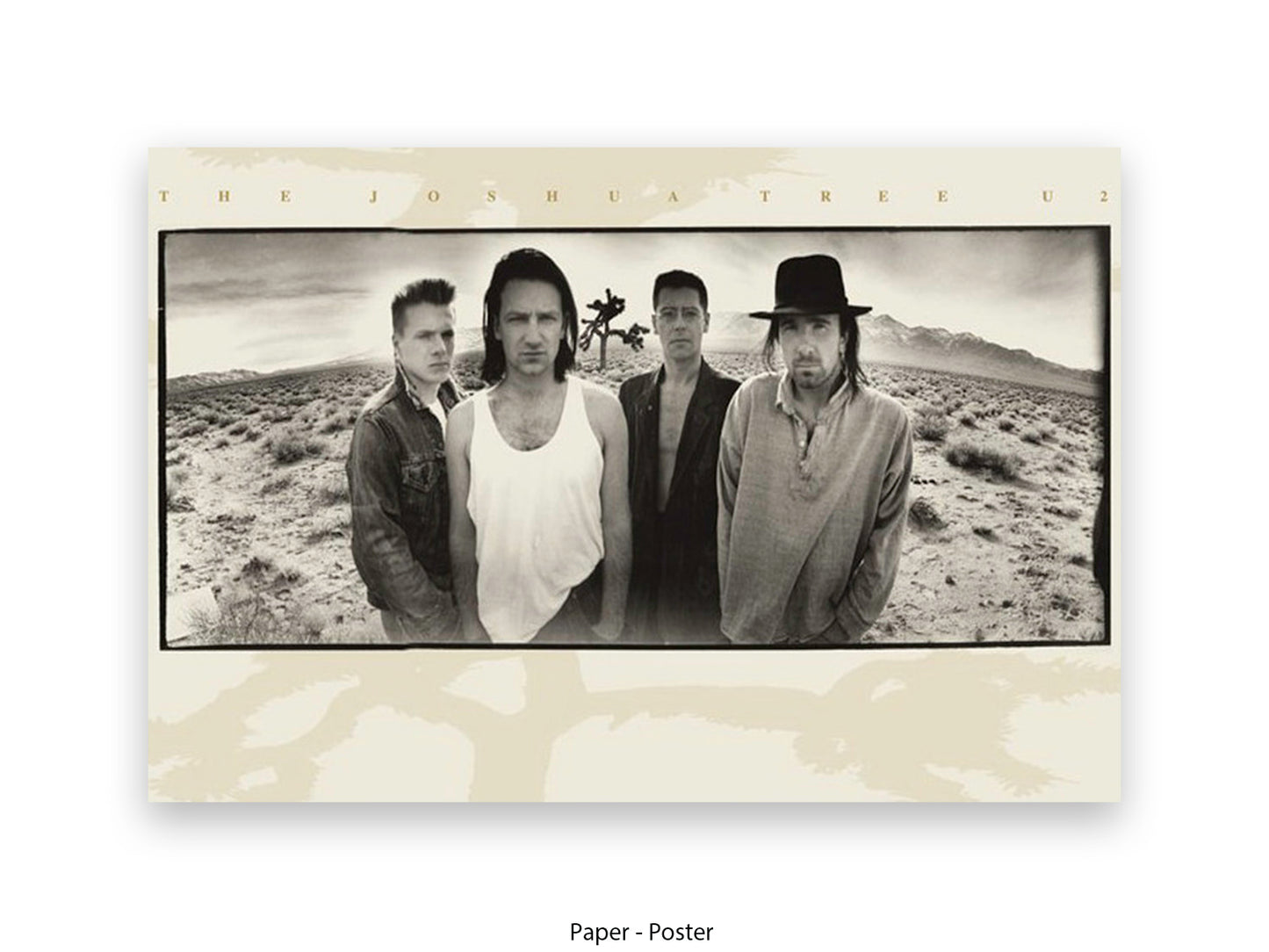 U2 The Joshua Tree Poster Ð Classic Rock Album Wall Art Ð Vintage Band Photography Print