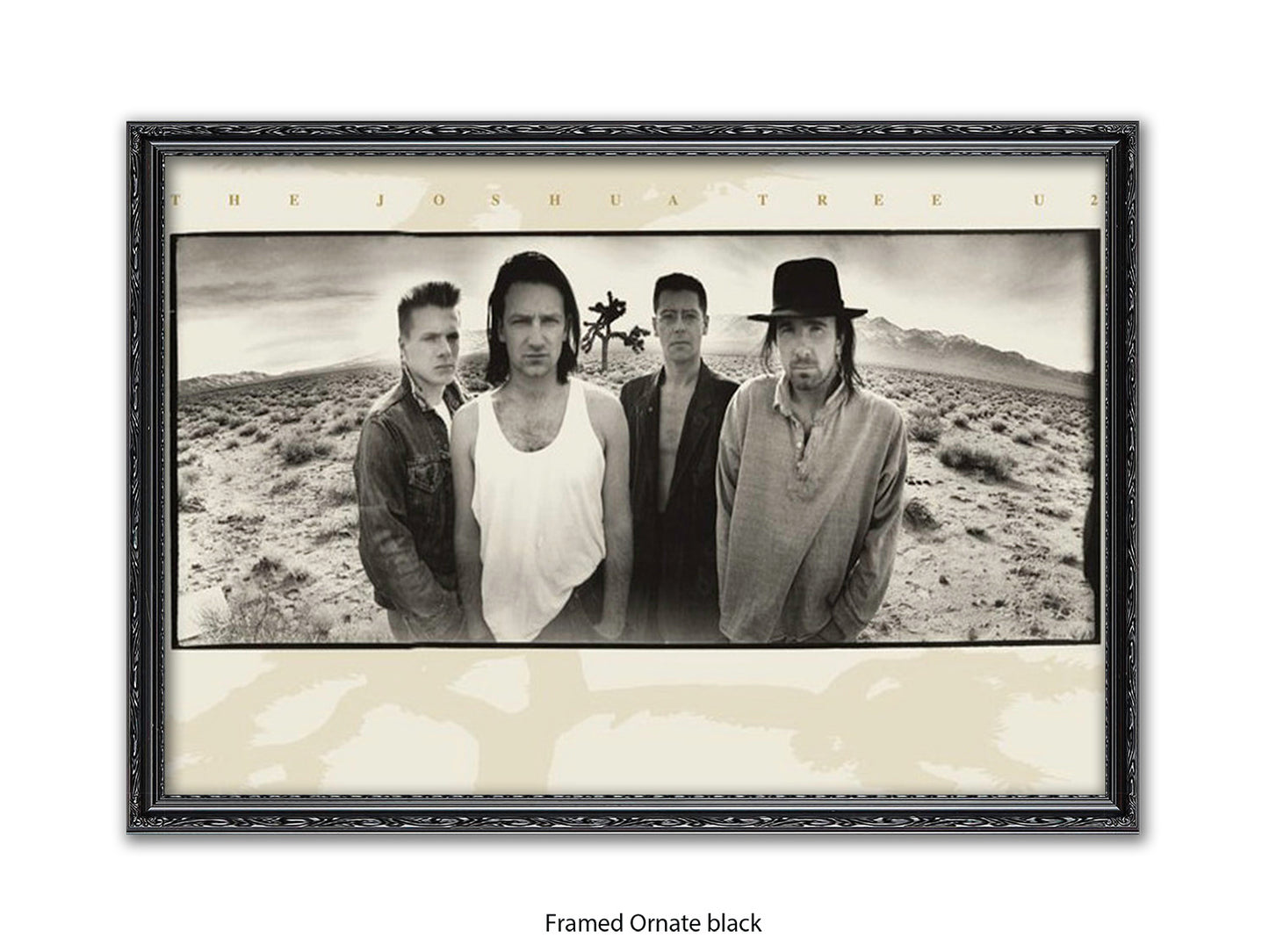 U2 The Joshua Tree Poster - Classic Rock Album Wall Art - Vintage Band Photography Print