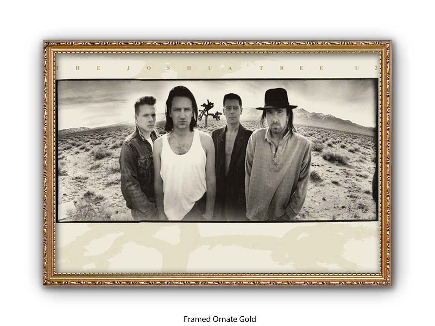 U2 The Joshua Tree Poster - Classic Rock Album Wall Art - Vintage Band Photography Print