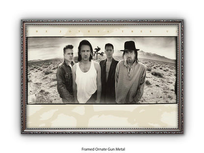 U2 The Joshua Tree Poster - Classic Rock Album Wall Art - Vintage Band Photography Print
