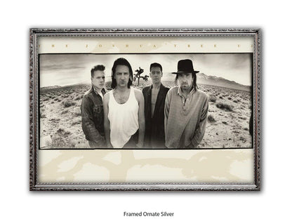 U2 The Joshua Tree Poster - Classic Rock Album Wall Art - Vintage Band Photography Print