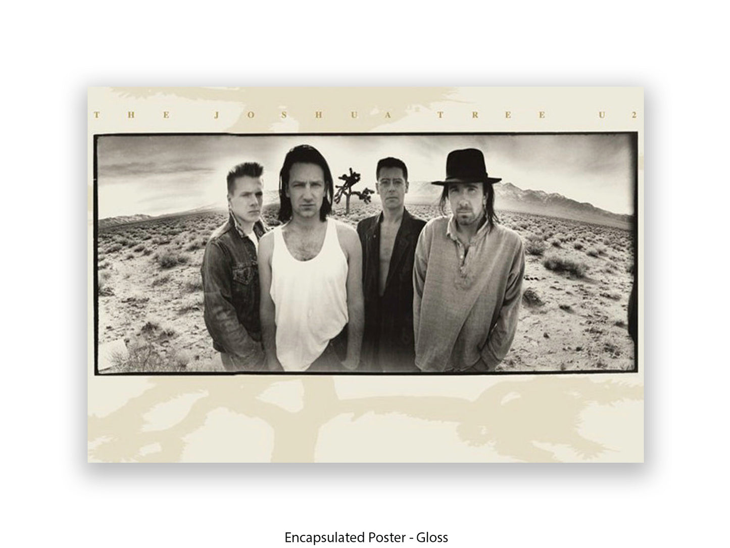 U2 The Joshua Tree Poster - Classic Rock Album Wall Art - Vintage Band Photography Print