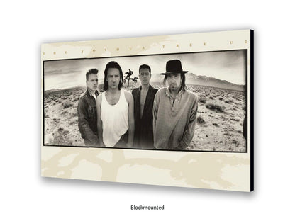 U2 The Joshua Tree Poster - Classic Rock Album Wall Art - Vintage Band Photography Print