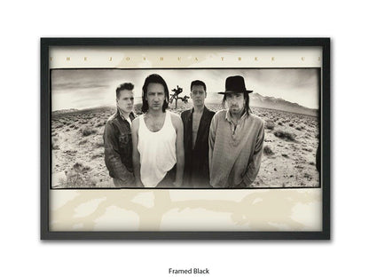 U2 The Joshua Tree Poster - Classic Rock Album Wall Art - Vintage Band Photography Print