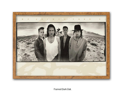 U2 The Joshua Tree Poster - Classic Rock Album Wall Art - Vintage Band Photography Print