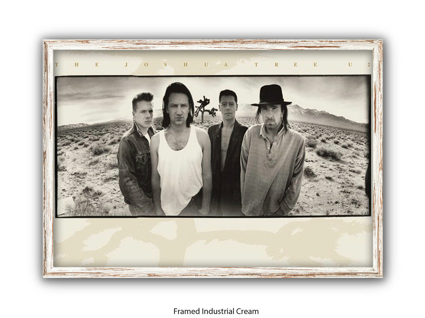 U2 The Joshua Tree Poster - Classic Rock Album Wall Art - Vintage Band Photography Print