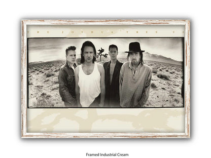 U2 The Joshua Tree Poster - Classic Rock Album Wall Art - Vintage Band Photography Print