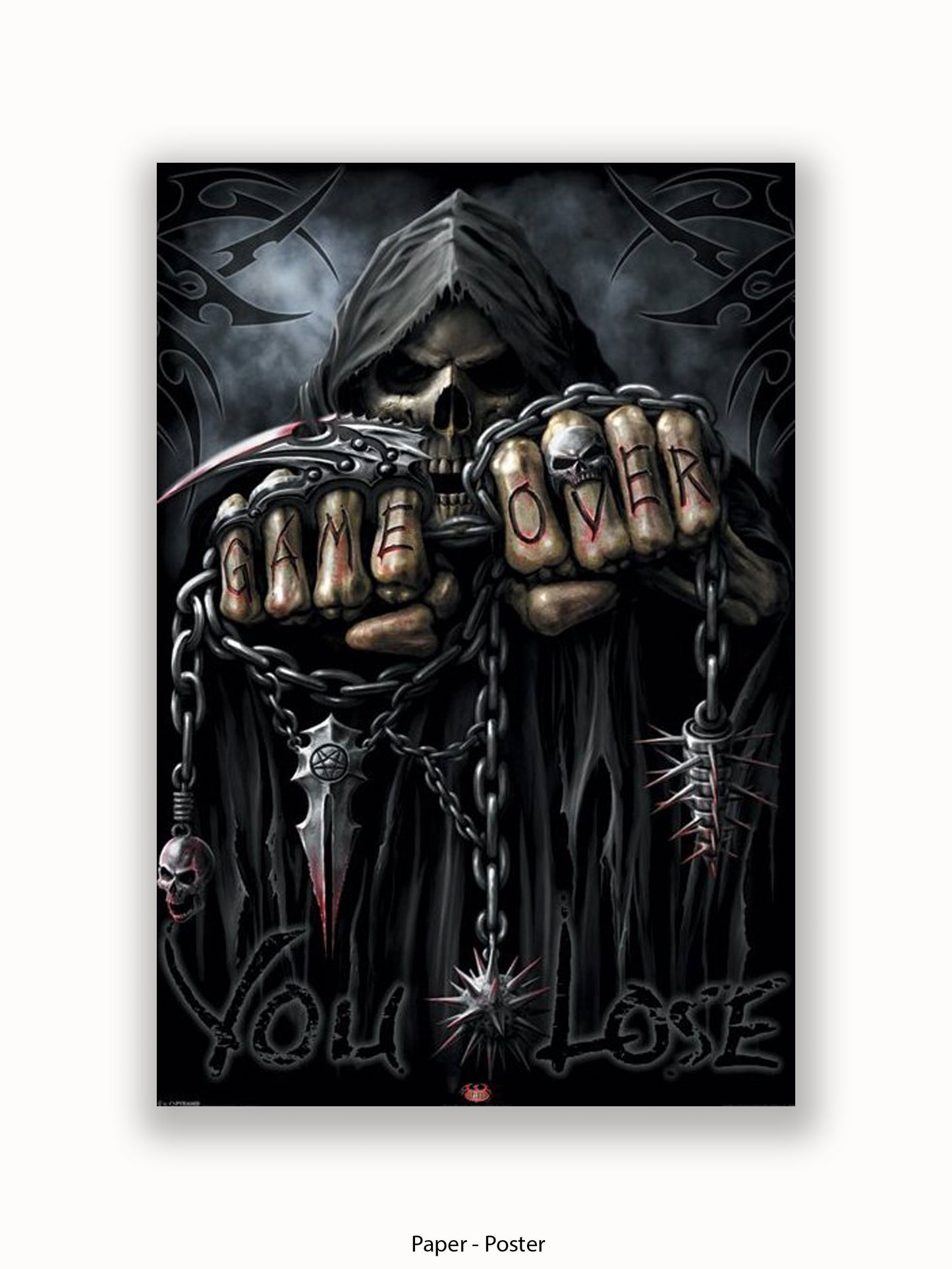 Game Over Reaper  Spiral  Fists Poster