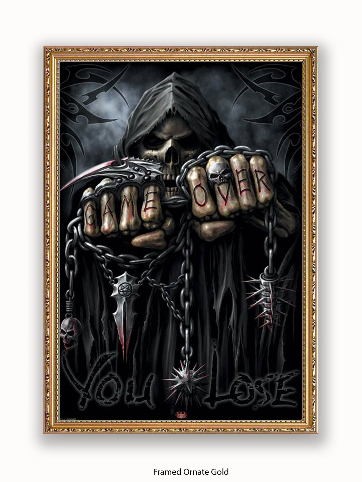 Game Over Reaper  Spiral  Fists Poster
