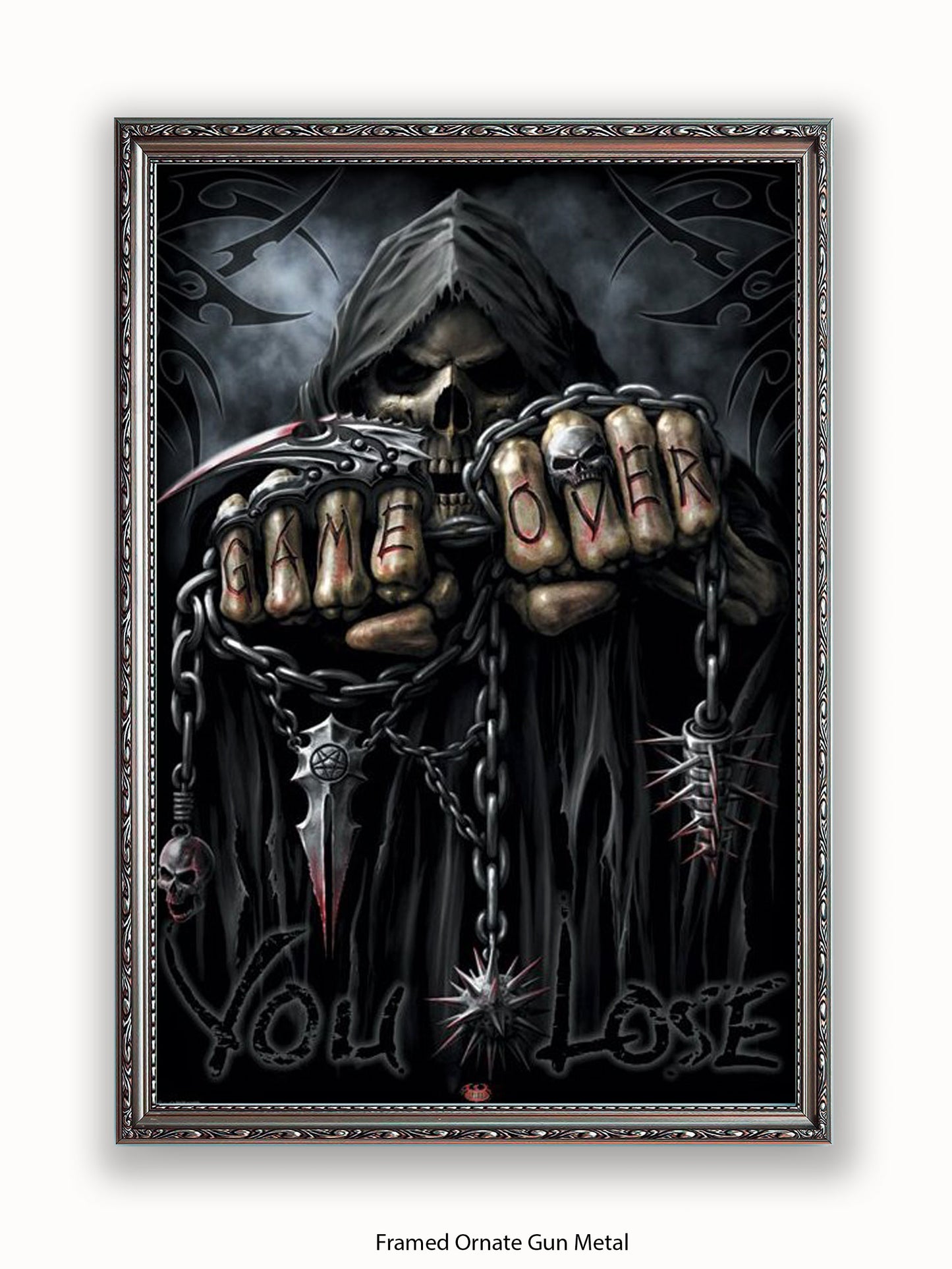 Game Over Reaper  Spiral  Fists Poster