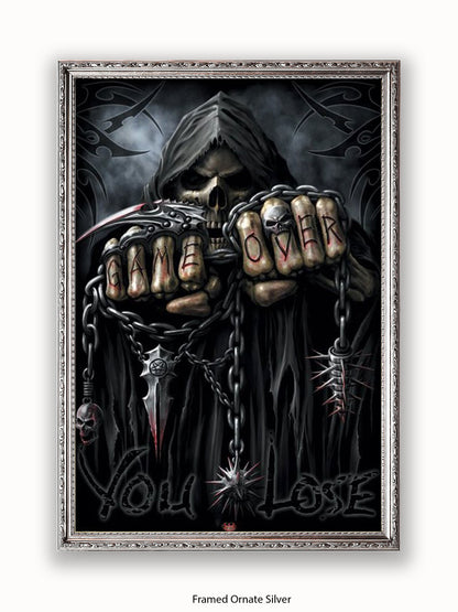 Game Over Reaper  Spiral  Fists Poster
