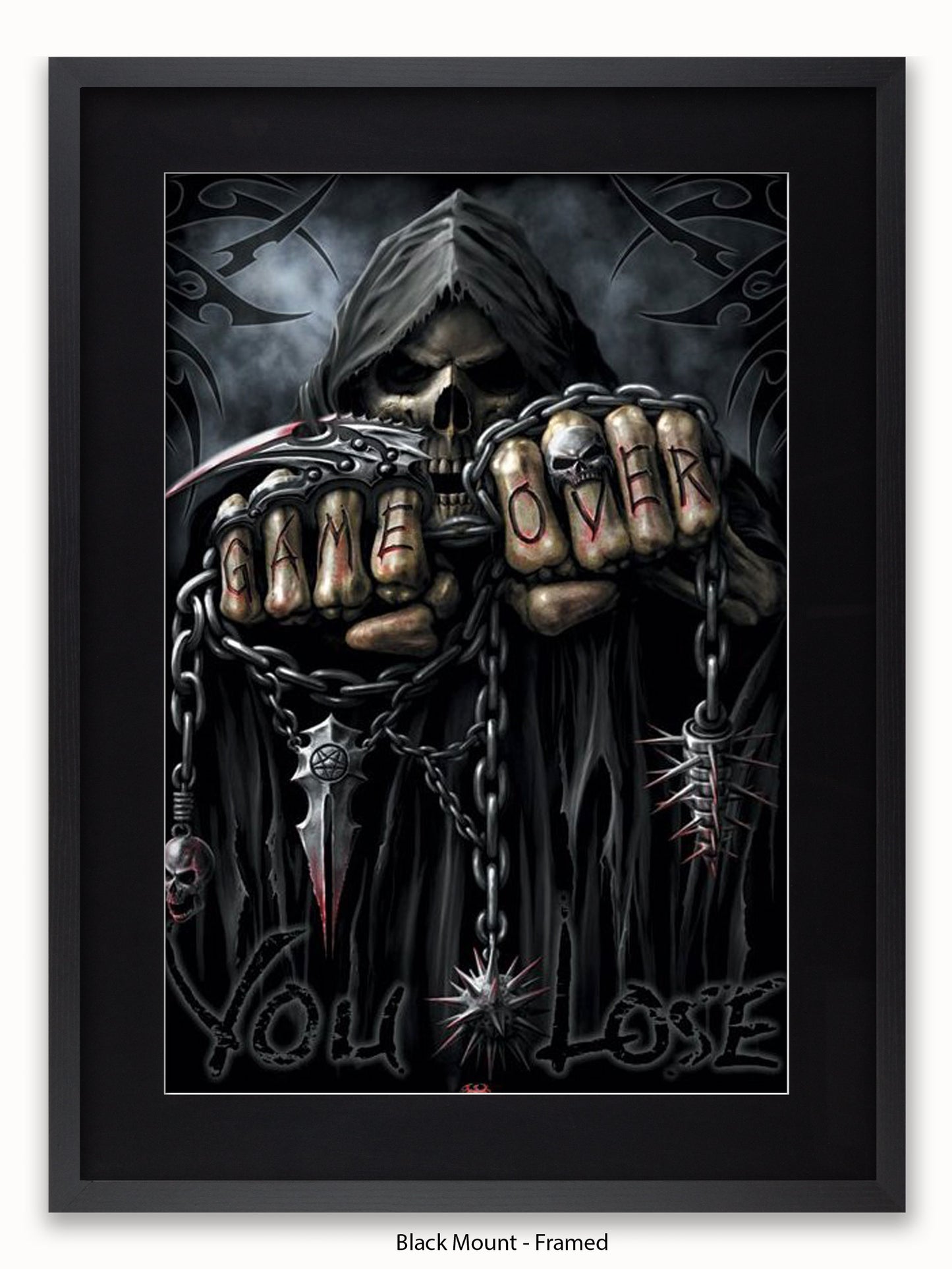 Game Over Reaper  Spiral  Fists Poster