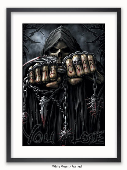 Game Over Reaper  Spiral  Fists Poster