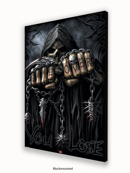 Game Over Reaper  Spiral  Fists Poster