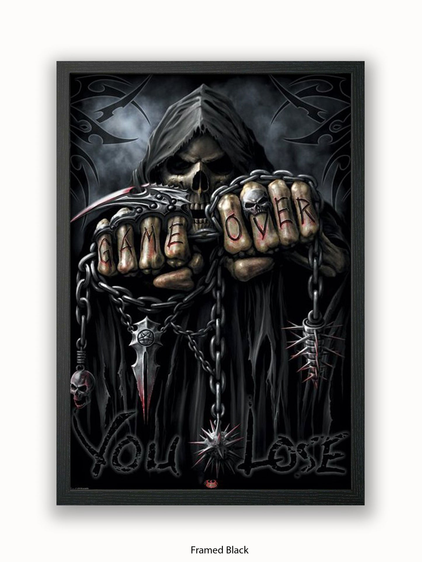 Game Over Reaper  Spiral  Fists Poster