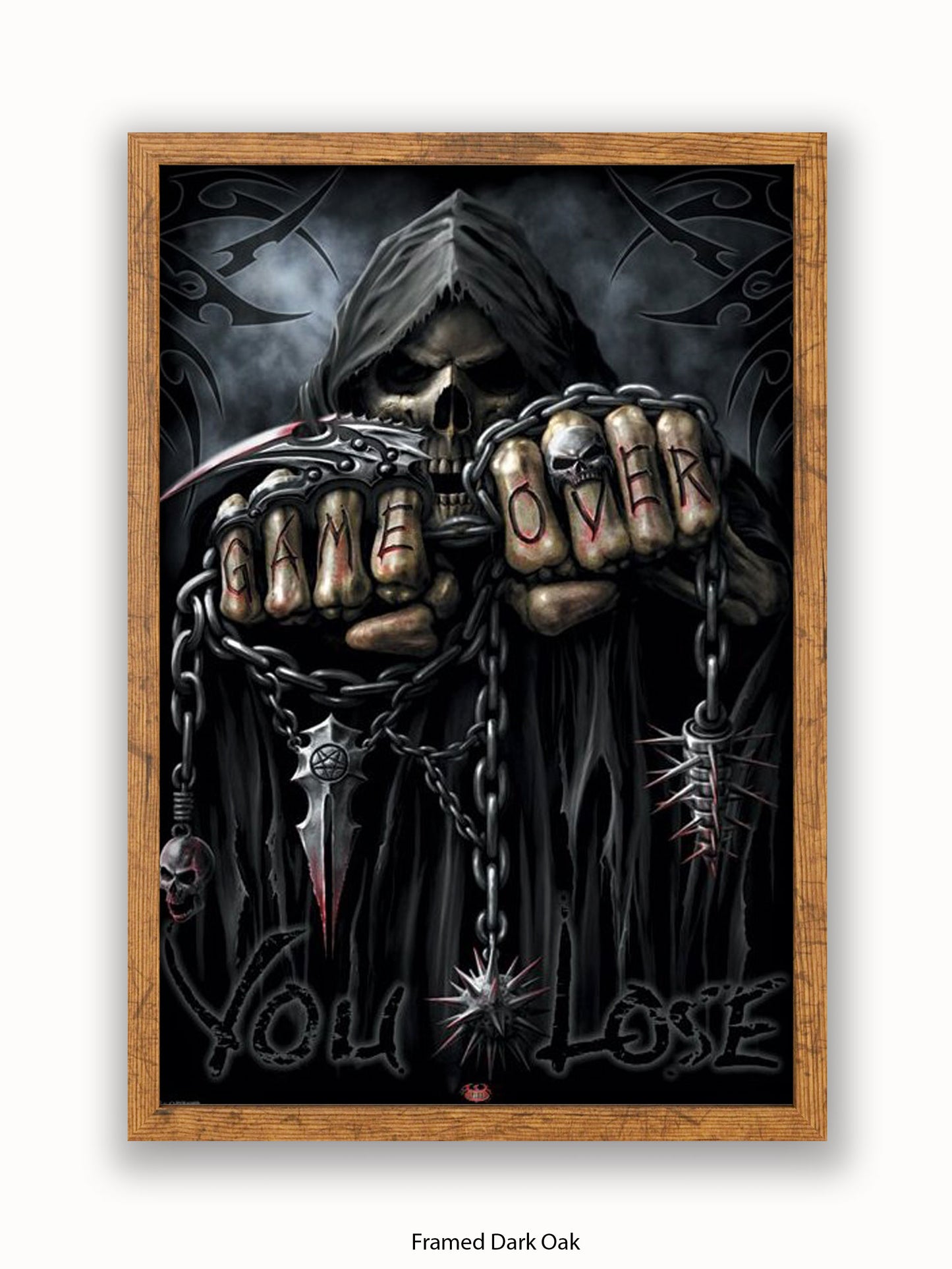 Game Over Reaper  Spiral  Fists Poster