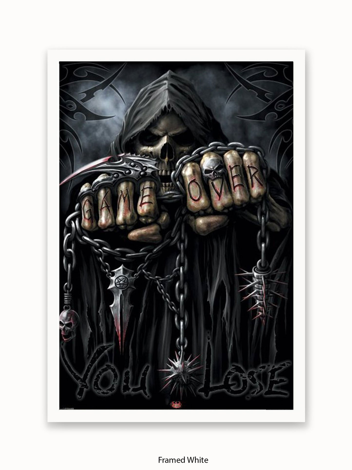 Game Over Reaper  Spiral  Fists Poster