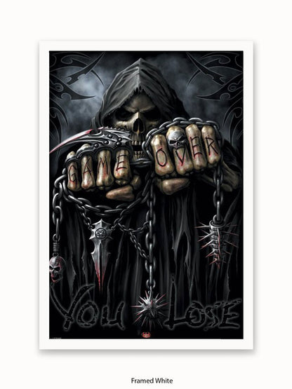 Game Over Reaper  Spiral  Fists Poster