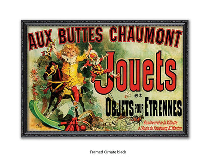 Jouets Vintage French Poster - Retro Toy Advertisement Wall Art - Parisian Decorative Print