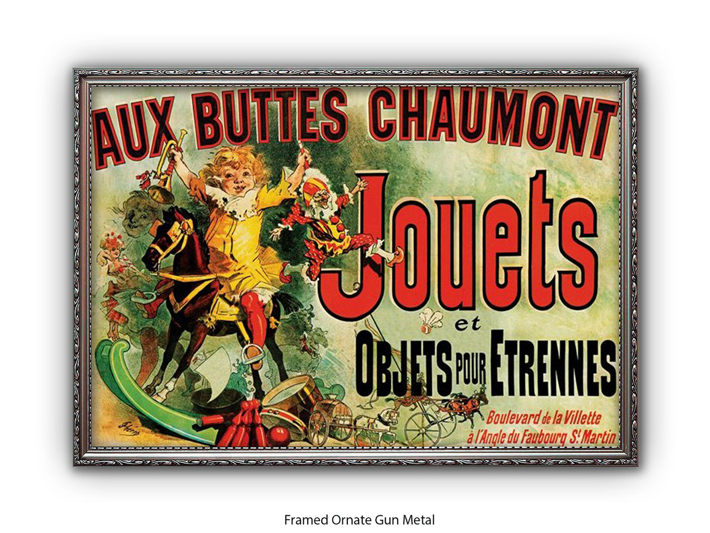 Jouets Vintage French Poster - Retro Toy Advertisement Wall Art - Parisian Decorative Print