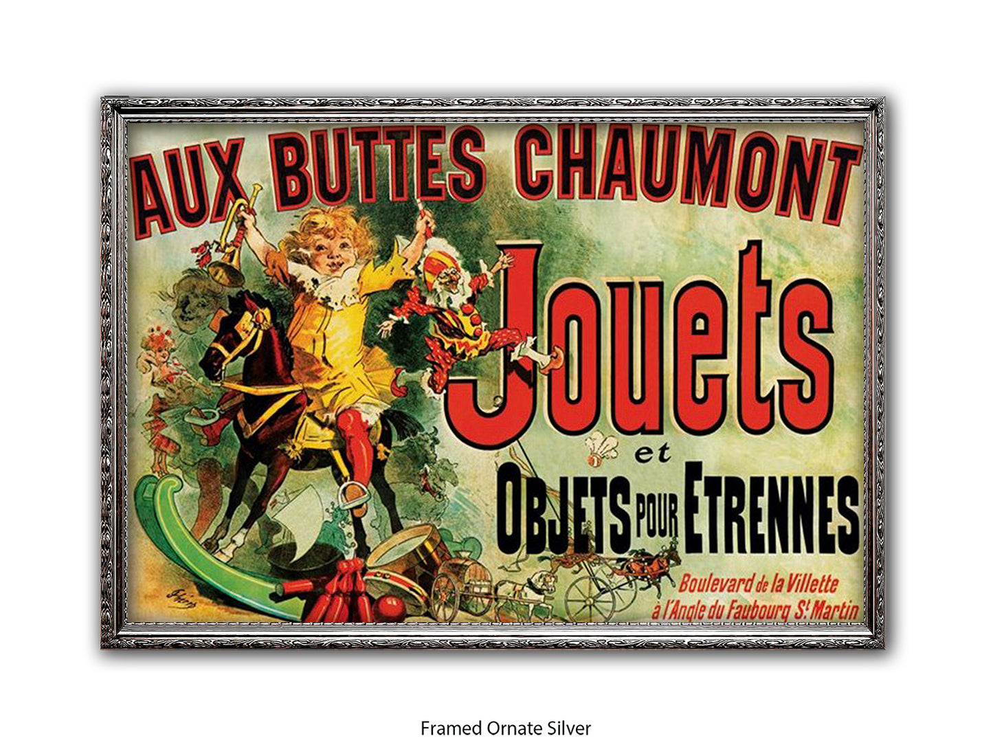 Jouets Vintage French Poster - Retro Toy Advertisement Wall Art - Parisian Decorative Print