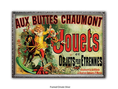 Jouets Vintage French Poster - Retro Toy Advertisement Wall Art - Parisian Decorative Print