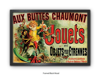 Jouets Vintage French Poster - Retro Toy Advertisement Wall Art - Parisian Decorative Print