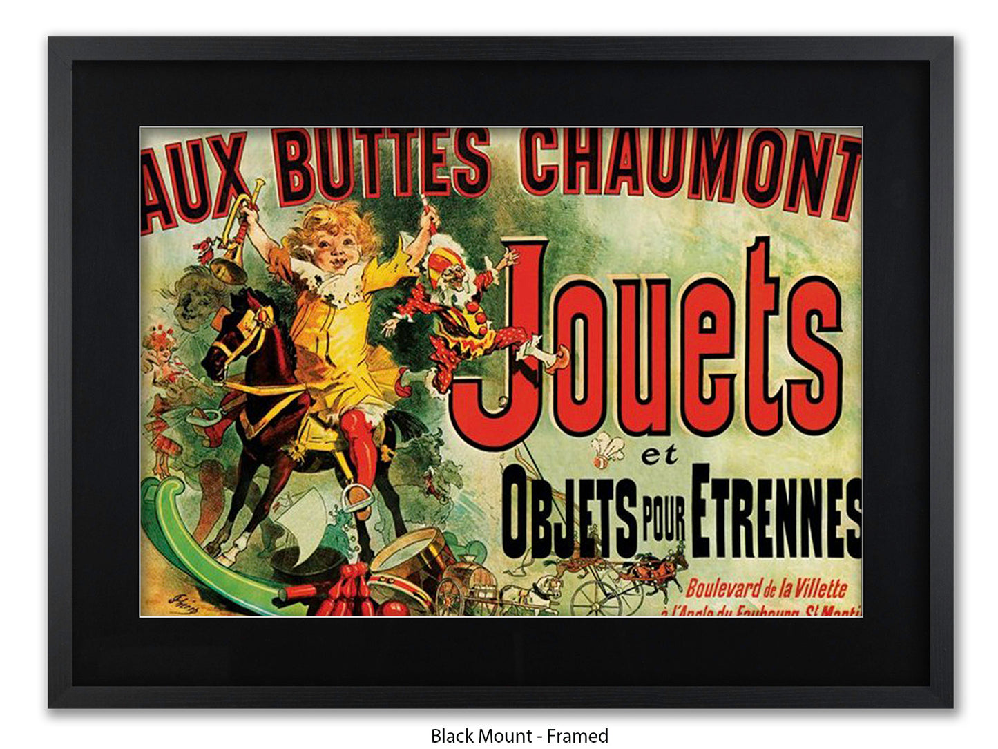 Jouets Vintage French Poster - Retro Toy Advertisement Wall Art - Parisian Decorative Print