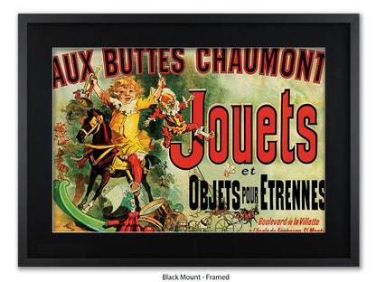 Jouets Vintage French Poster - Retro Toy Advertisement Wall Art - Parisian Decorative Print