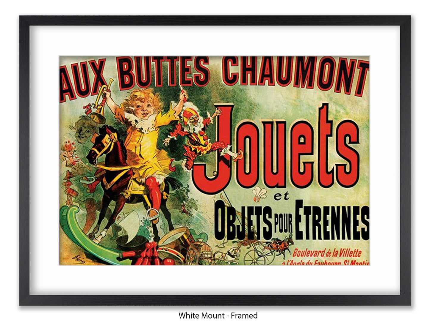 Jouets Vintage French Poster - Retro Toy Advertisement Wall Art - Parisian Decorative Print