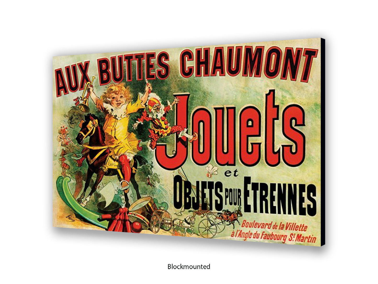 Jouets Vintage French Poster - Retro Toy Advertisement Wall Art - Parisian Decorative Print