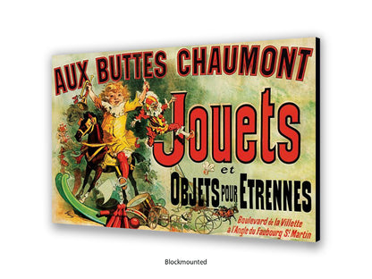 Jouets Vintage French Poster - Retro Toy Advertisement Wall Art - Parisian Decorative Print